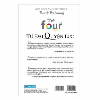 Sách - Tứ Đại Quyền Lực - Scott Galloway