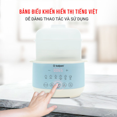 Nồi nấu chậm, nồi chưng yến, nồi hấp đa năng Kalpen SK2 dung tích 1L, hàng chính hãng