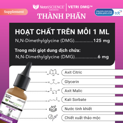 DUNG DỊCH HỖ TRỢ MIỄN DỊCH & TĂNG CƯỜNG SỨC BỀN CHO CHÓ MÈO VETRI DMG FOODSCIENCE [ 30ml ]