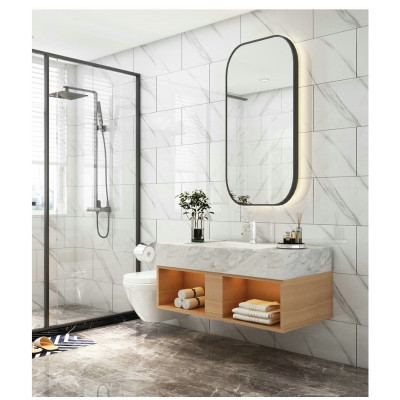 Bộ 5 Tấm Xốp Dán Tường 3D PVC Lá Hồng 60x30cm Keo Sẵn Dày 2,5mm Cao Cấp, Sang trọng