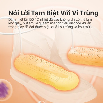 Máy Sấy Giày Sothing DSHJ-S-2111, Hút Ẩm Khử Mùi, Có Hẹn Giờ Tắt- Hàng Chính Hãng