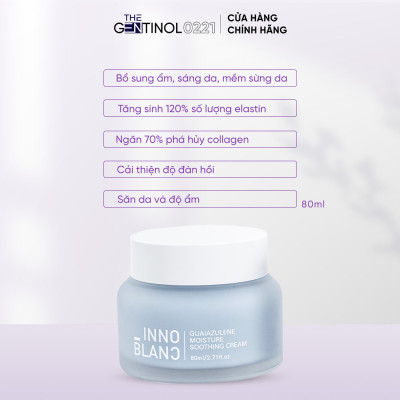 Kem cấp ẩm đa tầng Innoblanc The Gentinol 0221 cấp ẩm, làm sáng da 80 ml