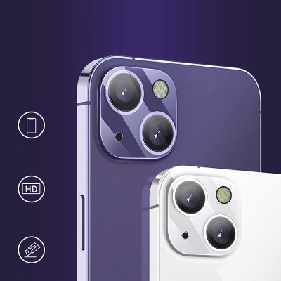 Miếng Dán Kính Cường Lực Camera chống trầy GOR cho iPhone 14 / 14 Plus / 14 Pro / 14 Pro Max (Bộ 2 Miếng) - HÀNG CHÍNH HÃNG