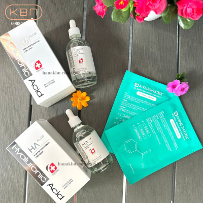 COMBO 2 CHAI SERUM HA PLUS - 100ml (Dưỡng Ẩm, Căng Bóng, Sáng Da, Mờ Nếp Nhăn) Hàng Chính Hãng + Tặng 50g Mặt Nạ Dẻo