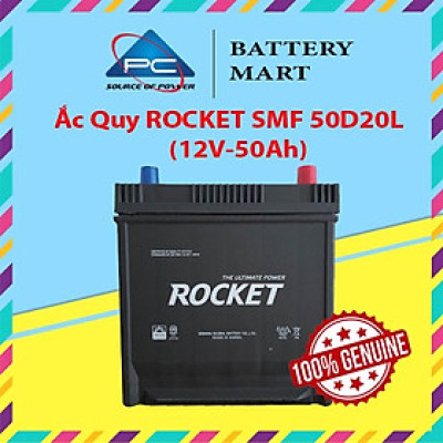 Bình Ắc Quy 12V-50Ah, Ắc Quy ROCKET SMF 50D20L