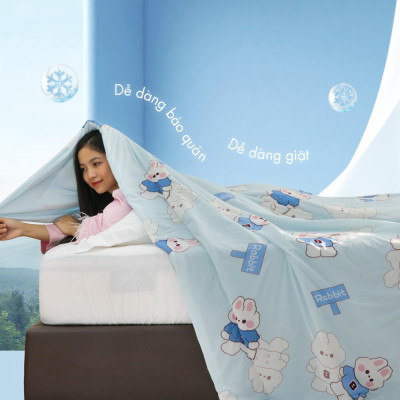 [CHĂN HÈ MÁT LẠNH] Mền lạnh I Cool Advance NIN House NM8029 1m6x2m1 | Chần Ice Silk lạnh như tencel