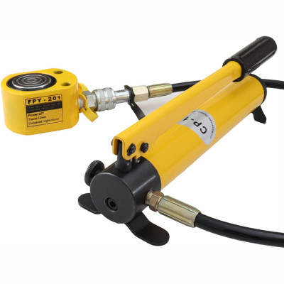 Bộ kích lùn thủy lực 20 tấn hành trình 12mm FPY-201 và bơm tayCP-180