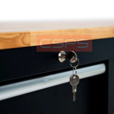 Tủ dụng cụ 7 ngăn kéo mặt gỗ màu đen mờ CSPS