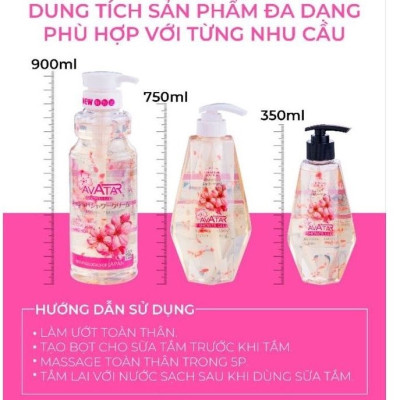 Sữa Tắm Trắng Da Hương Nước Hoa Jojoba Avatar Shower (Chai 750 mL)