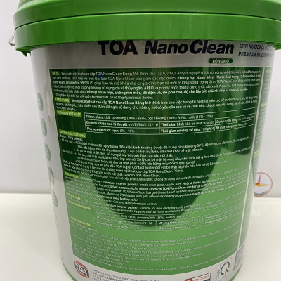 Sơn nước nội thất cao cấp Toa Nanoclean màu vàng 7923_ 15L