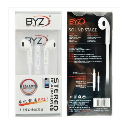 Tai nghe điện thoại BYZ-S389 - Tai nghe nhét tai - Hàng chính hãng