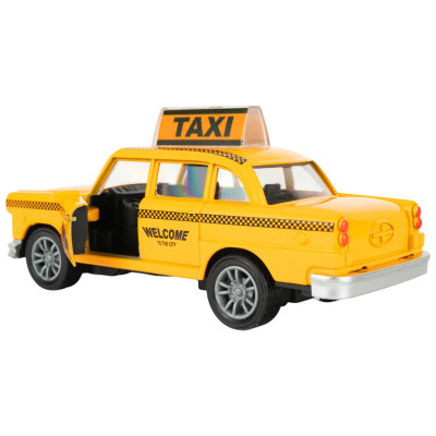 Đồ Chơi Mô Hình Xe Taxi Chạy Trớn - Toys&Joys 53224 - Màu Vàng