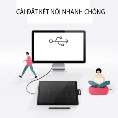 Bảng Vẽ Điện Tử Chuyên Dùng Thiết Kế Đồ Họa Wacom CTL-472/K1F - Hàng Nhập Khẩu