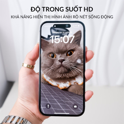 Miến dán kính cường lực khung tự dán màn hình cho iPhone 17 Pro Max / 17 Pro / 16 Pro Max / 15 Pro Max hiệu ANANK AGC 2.5D - Mỏng 0.25mm, vát 2.5D, Trong Suốt Chuẩn HD, Công nghệ AR300 chống vân dầu - Hàng nhập khẩu