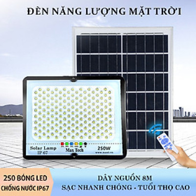 Đèn năng lượng mặt trời MAXTECH bóng to 150w, 200w, 250w, 300w - Công suất lớn, Siêu bền- D1370