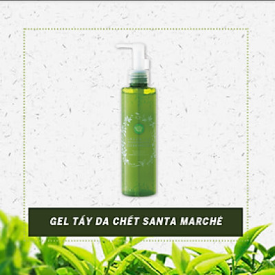 Gel Tẩy Tế Bào Da Chết Trà Xanh Nhật Bản Santa Marché Green Tea Clear Peeling, Làm Mờ Vết Sạm, Cung Cấp Vitamin C Làm Sáng Da,  Colagen Tăng Độ Đàn Hồi