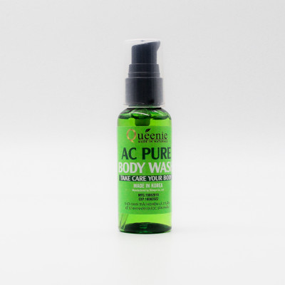 Sữa tắm thảo dược Queenie trải nghiệm dưỡng da mịn màng, ngăn ngừa mụn 50ml - Mỹ Phẩm Hàn Quốc
