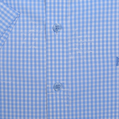 Áo sơ mi nam KHATOCO ngắn tay caro A1MN498S1-CNCR562-2607-N