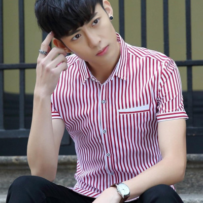 Áo Sơ Mi Nam Ngắn Tay Phối Kẻ Sọc Mẫu RF03 Thời Trang Cao Cấp PONIVA Chất Vải Mềm Mịn Chuẩn Shop