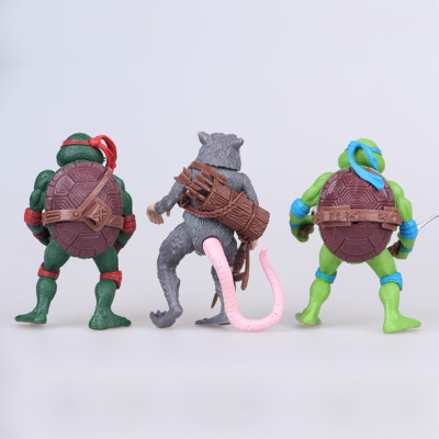 Bộ đồ chơi 06 mô hình nhân vật Ninja Rùa - Ninja Turtle Toys (cao 12 cm) bằng nhựa đặc có khớp cử động linh hoạt
