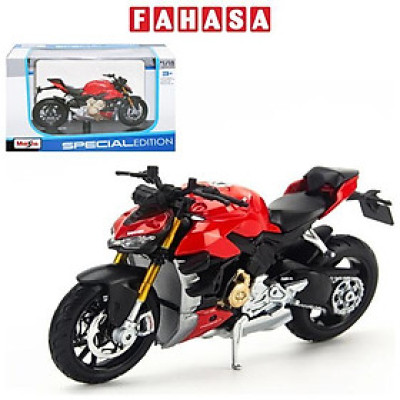 Đồ Chơi Mô Hình Xe Mô Tô Tỉ Lệ 1:18 Ducati Super Naked V4 S - Maisto 20075/MT39300