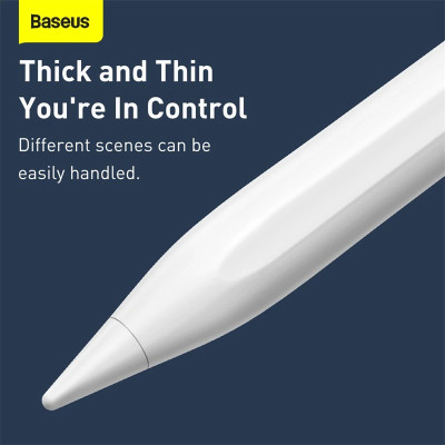 Bút cảm ứng Baseus Smooth Writing Capacitive Stylus dùng cho iPat Pro/ Smartphone/ Tablet Android (Active + Passive Version, Magnetic Adsorption, Tilt & Strength sensitive) - Hàng Chính Hãng