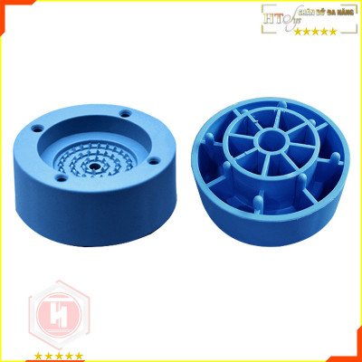 Combo 04 Đế chống rung máy giặt + 10 Bóng giặt cầu gai quần áo HT SYS