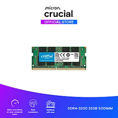 Ram Laptop Crucial DDR4 32GB 3200MHz 1.2v CT32G4SFD832A - HÀNG CHÍNH HÃNG