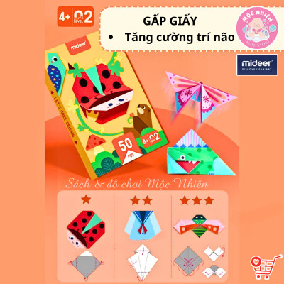 Đồ Chơi Gấp Giấy Thủ Công Origami Mideer - Cho Bé Từ 3 Tuổi Luyện Tay Khéo Léo