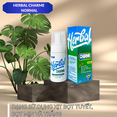 HERBAL CHARME (NORMAL) Dung Dịch Vệ Sinh Nam Giới Khử Mùi Công Nghệ Mới, Giúp Tạo Bọt Làm Sạch Sâu, Ngăn Ngừa Nấm Ngứa, Hương Thơm Nam Tính Chai 100ml