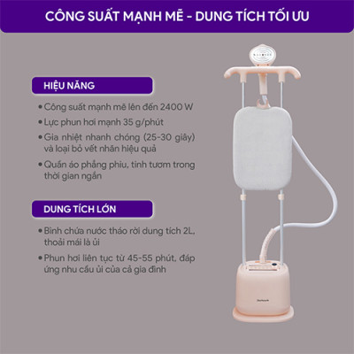 Bàn ủi hơi nước đứng Bluestone GSB-3955 - Hàng chính hãng