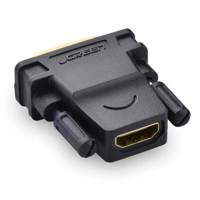 Ugreen UG2012420124TK Màu Đen Đầu chuyển đổi DVI 24 + 1 sang HDMI âm - HÀNG CHÍNH HÃNG