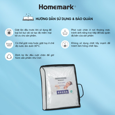 Ruột chăn bông siêu nhẹ Microfiber cao cấp Homemark lông vũ nhân tạo kháng khuẩn 200x220 cm