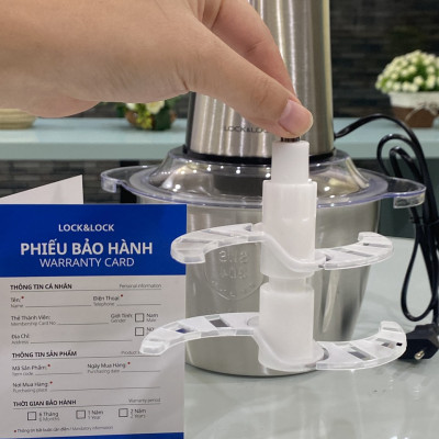 Máy Xay Thịt Cối Inox Lock&Lock EJM172 (2 lít) Hàng Chính Hãng