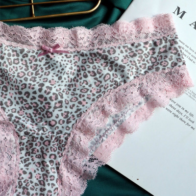 COMBO 5 QUẦN LÓT NỮ THUN LẠNH HỌA TIẾT BÁO ĐỐM VIỀN REN CAO CẤP 2339