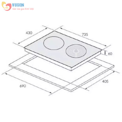 Bếp từ kết hợp hồng ngoại Eurosun EU-TE226Pro - Hàng chính hãng