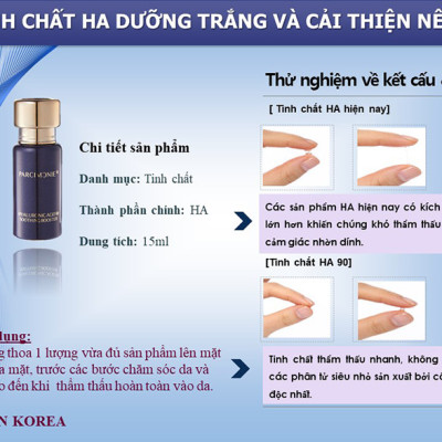 Bộ Tinh Chất HA 90 S+Miracle Dưỡng Ẩm, Chống Nhăn 15ml/lọ, Set/3 lọ 