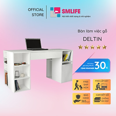 Bàn làm việc đơn giản cho gia đình SMLIFE Deltin