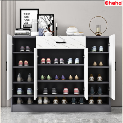 [Kèm Ảnh Thực Tế - Miễn phí vận chuyển & Lắp đặt] TỦ GIÀY THÔNG MINH CAO CẤP GIẢ ĐÁ - TGCC008