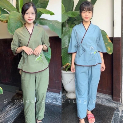 ĐỒ LAM ĐI CHÙA Nhật Nơ Hoa Thêu
