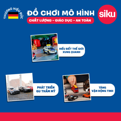 Đồ chơi mô hình SIKU Xe Ford F150 Pick-Up Camper 1693