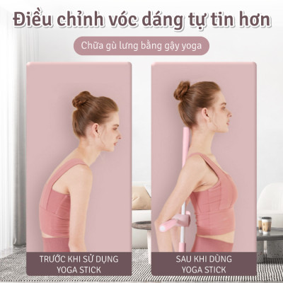 BG Gậy Tập Lưng, Vai, Chống Gù, Uốn Thẳng Lưng, 6015 Gậy Tập Yoga Gậy Chống Gù Lưng Tập Yoga Bằng Thép Không Gỉ, Gậy Tập Yoga Chống Gù Lưng, Mở Vai, Gậy Tập Thể Dục Điều Chỉnh Vai Lưng, Định Hình Lưng Vai ( hàng nhập khẩu)