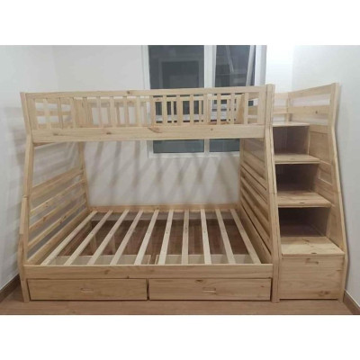 Giường Tầng Bình Long Gỗ Tự Nhiên