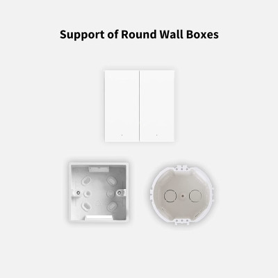 Công tắc thông minh Aqara H1 Smart Switch Zigbee 3.0 Đế Vuông Chuẩn US/UK/VN - Hàng Chính Hãng