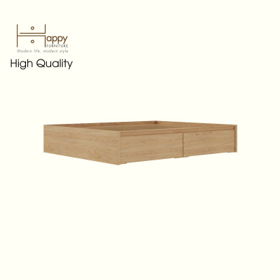 [Happy Home Furniture] DOOBIE, Giường ngủ  < không đầu giường > ( chống ẩm cao cấp ) - 2 hộc tủ kéo, GNG_005,GNG_006, GNG_007, GNG_008