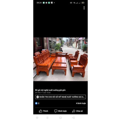 Bộ bàn ghế gỗ gụ Tần Thủy Hoàng