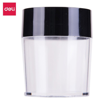 Hộp đựng ghim Nam Châm Hít φ58*75MM Deli, Đen/Xanh - 1 hộp - E9881