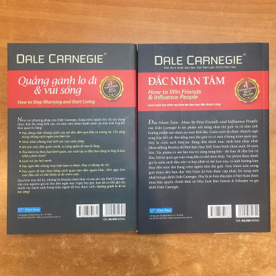 Sách - Đắc Nhân Tâm - Khổ Lớn + Quẳng Gánh Lo Đi Và Vui Sống - Khổ Lớn -  Combo 2 Cuốn - First News