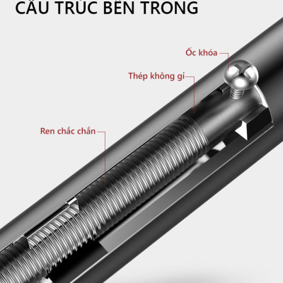 Xà Đơn Treo Tường Gắn Cửa Điều Chỉnh Độ Dài Linh Hoạt, Mẫu Mới Chất Liệu Thép Không Gỉ Chịu Lực 150kg, Tay Cầm Bọc Đệm PVC Chống Trượt - Chính hãng dododios