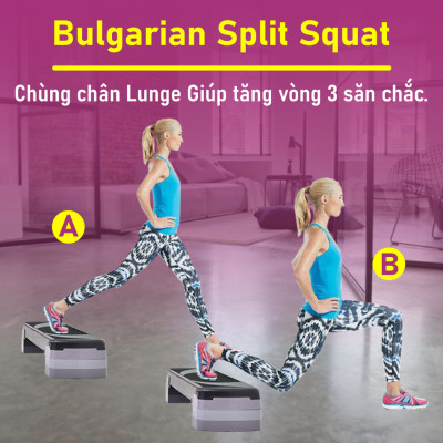 BG Bục dậm nhảy  size 78cm tập aerobic step giảm cân toàn thân hiệu quả (hàng nhập khẩu)